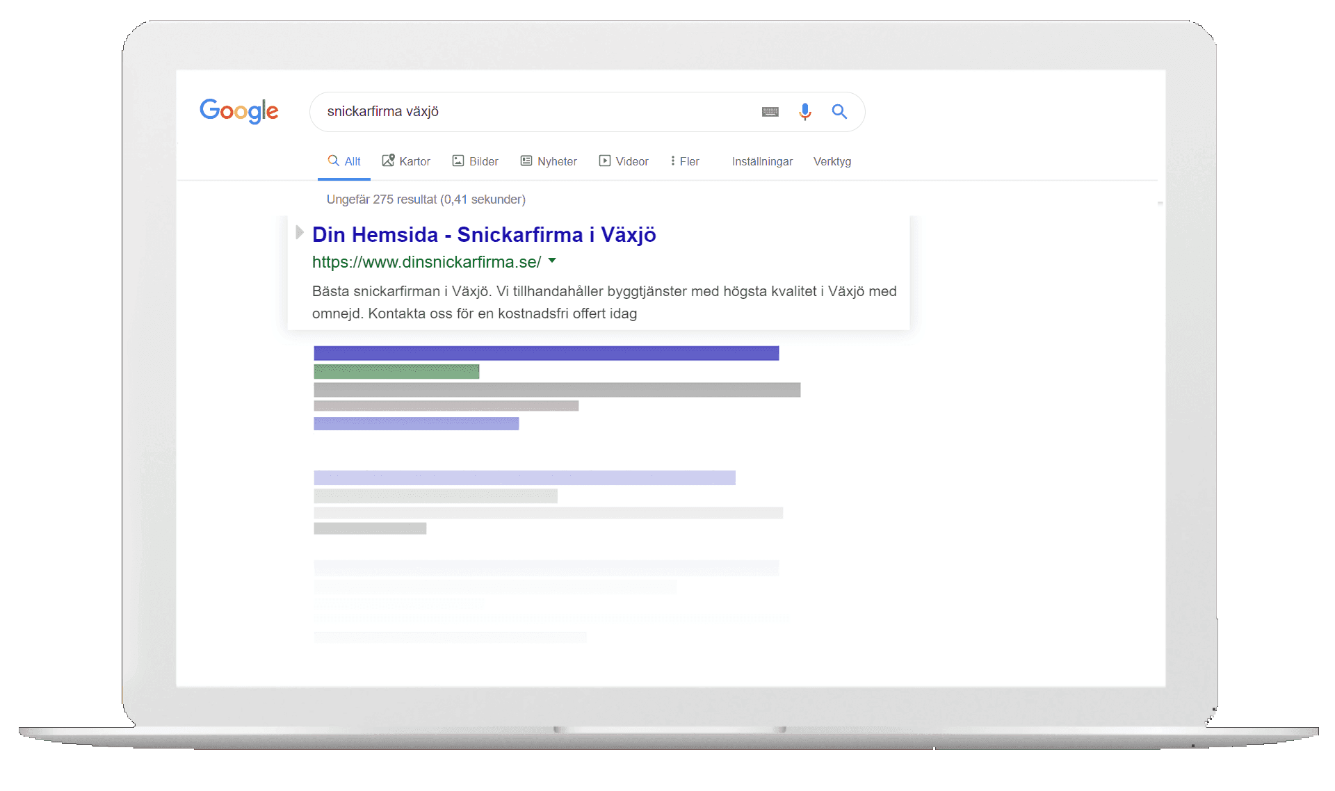 Gör hemsidan till din försäljare oavsett bransch - Sökmotoroptimering / SEO i Växjö