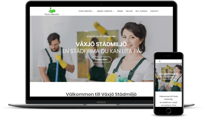 Ny hemsida och SEO till Växjö Städmiljö AB
